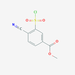 Methyl 3-(chlorosulfonyl)-4-cyanobenzoate