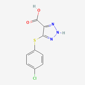 5-((4-Chlorophenyl)thio)-1H-1,2,3-triazole-4-carboxylic acid