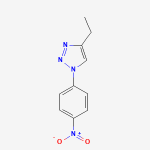 molecular formula C10H10N4O2 B1393687 4-エチル-1-(4-ニトロフェニル)-1H-1,2,3-トリアゾール CAS No. 1276538-19-2