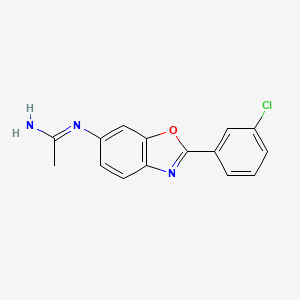 n-[2-(3-Chlorophenyl)benzoxazol-6-yl]acetamidine