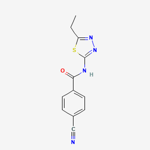 4-cyano-N-(5-ethyl-1,3,4-thiadiazol-2-yl)benzamide