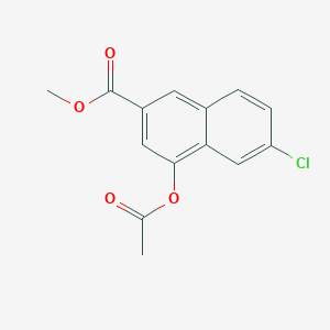 4-(Acetyloxy)-6-chloro-2-naphthalenecarboxylic acid methyl ester