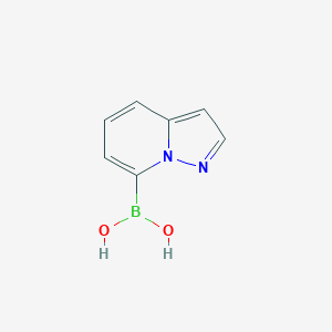 molecular formula C7H7BN2O2 B1393692 吡唑并[1,5-A]吡啶-7-基硼酸 CAS No. 1231934-40-9