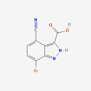 7-Bromo-4-cyano-1H-indazole-3-carboxylic acid