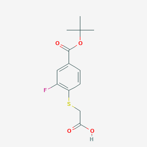 4-Carboxymethylsulfanyl-3-fluoro-benzoic acid tert-butyl ester