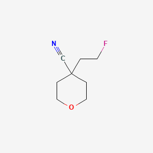 molecular formula C8H12FNO B1393700 4-(2-氟乙基)四氢-2H-吡喃-4-腈 CAS No. 1255147-18-2