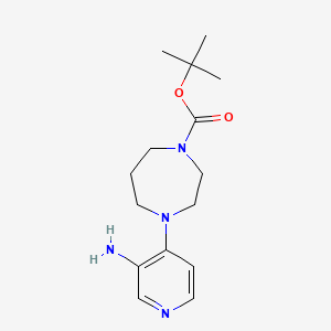 molecular formula C15H24N4O2 B13937008 Tert-butyl 4-(3-aminopyridin-4-yl)-1,4-diazepane-1-carboxylate 