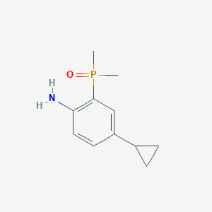 molecular formula C11H16NOP B13937011 (2-Amino-5-cyclopropylphenyl)dimethylphosphine oxide 