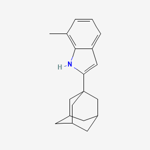 molecular formula C19H23N B1393702 2-(adamantan-1-yl)-7-methyl-1H-indole CAS No. 906772-93-8