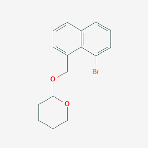 2-((8-Bromonaphthalen-1-yl)methoxy)tetrahydro-2H-pyran