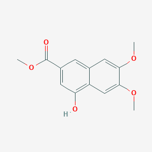 4-Hydroxy-6,7-dimethoxy-2-naphthalenecarboxylic acid methyl ester