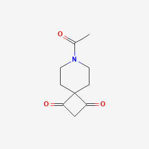 7-Azaspiro[3.5]nonane-1,3-dione, 7-acetyl-