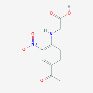 molecular formula C10H10N2O5 B1393710 N-(4-acetyl-2-nitrophenyl)glycine CAS No. 4662-68-4