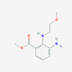 Methyl 3-amino-2-((2-methoxyethyl)amino)benzoate