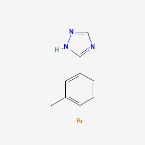 molecular formula C9H8BrN3 B13937162 3-(4-Bromo-3-methylphenyl)-1h-1,2,4-triazole 