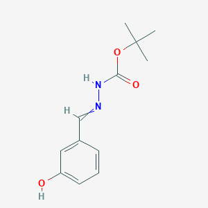 molecular formula C12H16N2O3 B13937173 tert-butyl N-[(3-hydroxyphenyl)methylideneamino]carbamate 