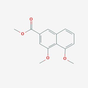 molecular formula C14H14O4 B13937193 4,5-Dimethoxy-2-naphthalenecarboxylic acid methyl ester 