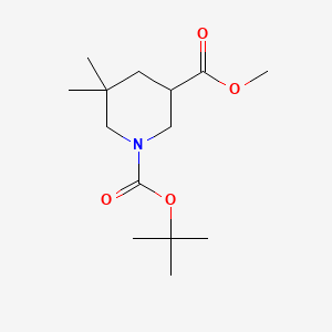 1-Tert-butyl 3-methyl 5,5-dimethylpiperidine-1,3-dicarboxylate