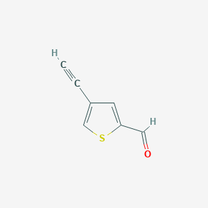 molecular formula C7H4OS B1393734 4-乙炔基噻吩-2-甲醛 CAS No. 913828-75-8