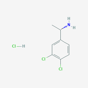 molecular formula C8H10Cl3N B1393736 (S)-1-(3,4-dichlorophenyl)ethanamine hydrochloride CAS No. 823790-74-5