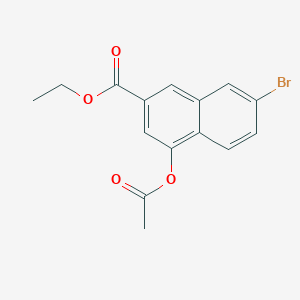 4-(Acetyloxy)-7-bromo-2-naphthalenecarboxylic acid ethyl ester