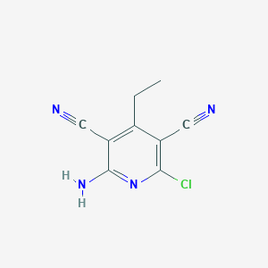 2-Amino-6-chlor-4-ethyl-pyridin-3,5-dicarbonitril