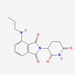 molecular formula C16H17N3O4 B13937374 2-(2,6-Dioxo-3-piperidyl)-4-(propylamino)isoindoline-1,3-dione 