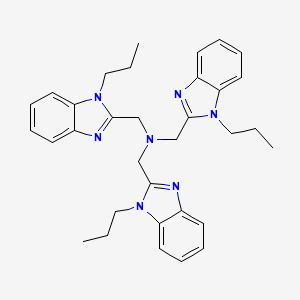 1-(1-propylbenzimidazol-2-yl)-N,N-bis[(1-propylbenzimidazol-2-yl)methyl]methanamine