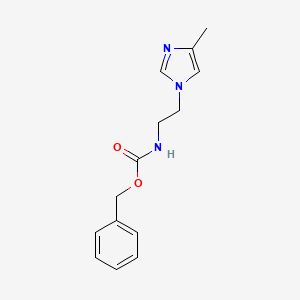 molecular formula C14H17N3O2 B13937406 [2-(4-Methyl-imidazol-1-yl)-ethyl]-carbamic acid benzyl ester 