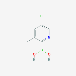 molecular formula C6H7BClNO2 B13937433 (5-Chloro-3-methylpyridin-2-yl)boronic acid 