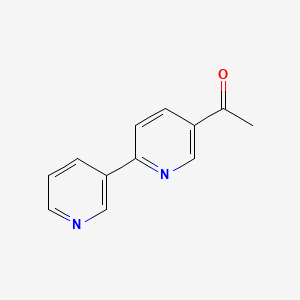 molecular formula C12H10N2O B1393744 1-(2,3'-Bipyridin-5-yl)ethanone CAS No. 1048004-04-1