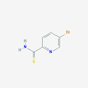 molecular formula C6H5BrN2S B1393748 5-溴吡啶-2-硫代甲酰胺 CAS No. 1215520-94-7