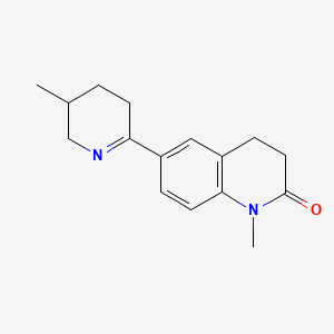 1-Methyl-6-(5-methyl-3,4,5,6-tetrahydropyridin-2-yl)-3,4-dihydroquinolin-2(1H)-one