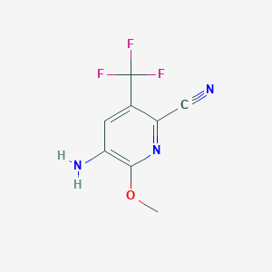 5-Amino-6-methoxy-3-(trifluoromethyl)picolinonitrile