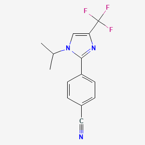 4-[1-Isopropyl-4-(trifluoromethyl)imidazol-2-yl]benzonitrile