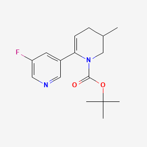 1,1-Dimethylethyl 5-amino-3-bromo-1H-pyrrolo[2,3-c]pyridine-1-carboxylate