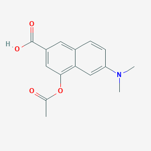 4-(Acetyloxy)-6-(dimethylamino)-2-naphthalenecarboxylic acid