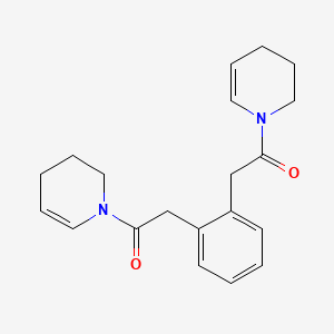 Pyridine, 1,1'-(1,2-phenylenebis(1-oxo-2,1-ethanediyl))bis(1,2,3,4-tetrahydro-