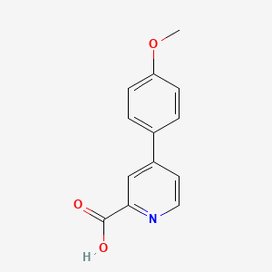 molecular formula C13H11NO3 B1393761 4-(4-甲氧基苯基)吡啶-2-羧酸 CAS No. 1255635-74-5