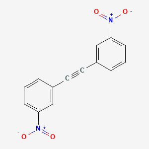 molecular formula C14H8N2O4 B13937614 1,2-Bis(3-nitrophenyl)acetylene CAS No. 2765-15-3