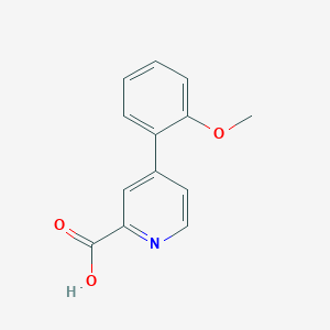 molecular formula C13H11NO3 B1393762 4-(2-Methoxyphenyl)pyridine-2-carboxylic acid CAS No. 1255638-35-7