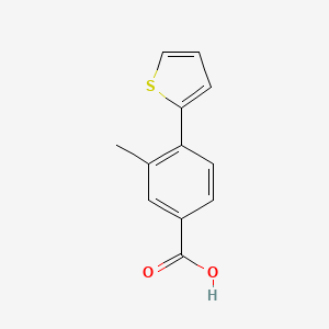 molecular formula C12H10O2S B1393763 3-甲基-4-(噻吩-2-基)苯甲酸 CAS No. 1261990-26-4