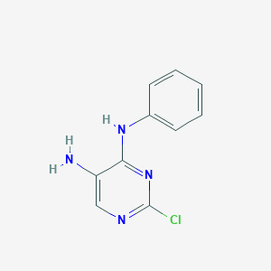 molecular formula C10H9ClN4 B13937631 2-chloro-N4-phenylpyrimidine-4,5-diamine 