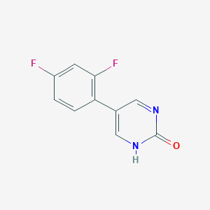 molecular formula C10H6F2N2O B1393764 5-(2,4-Difluorophenyl)pyrimidin-2-ol CAS No. 1111107-95-9