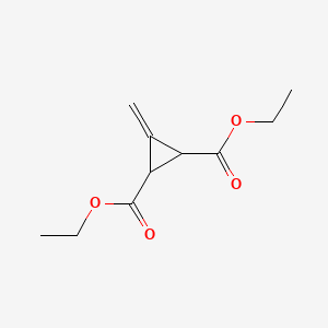 molecular formula C10H14O4 B13937641 Diethyl 3-methylidenecyclopropane-1,2-dicarboxylate CAS No. 7417-57-4