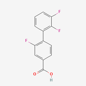 molecular formula C13H7F3O2 B1393768 4-(2,3-二氟苯基)-3-氟苯甲酸 CAS No. 1261625-13-1
