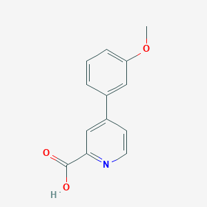 molecular formula C13H11NO3 B1393771 4-(3-Methoxyphenyl)pyridine-2-carboxylic acid CAS No. 1255637-89-8