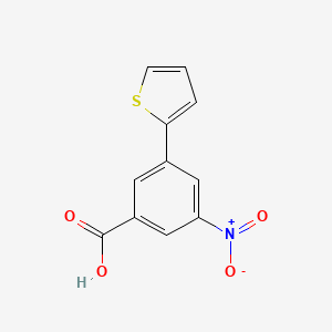 molecular formula C11H7NO4S B1393772 5-硝基-3-(噻吩-2-基)苯甲酸 CAS No. 1261968-96-0