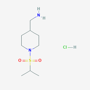 molecular formula C9H21ClN2O2S B1393774 [1-(异丙基磺酰基)哌啶-4-基]甲胺盐酸盐 CAS No. 1286263-64-6