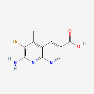 7-Amino-6-bromo-5-methyl-1,8-naphthyridine-3-carboxylic acid